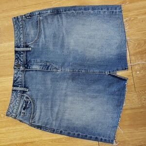 Treasure & Bond denim rawham mini skirt size 28